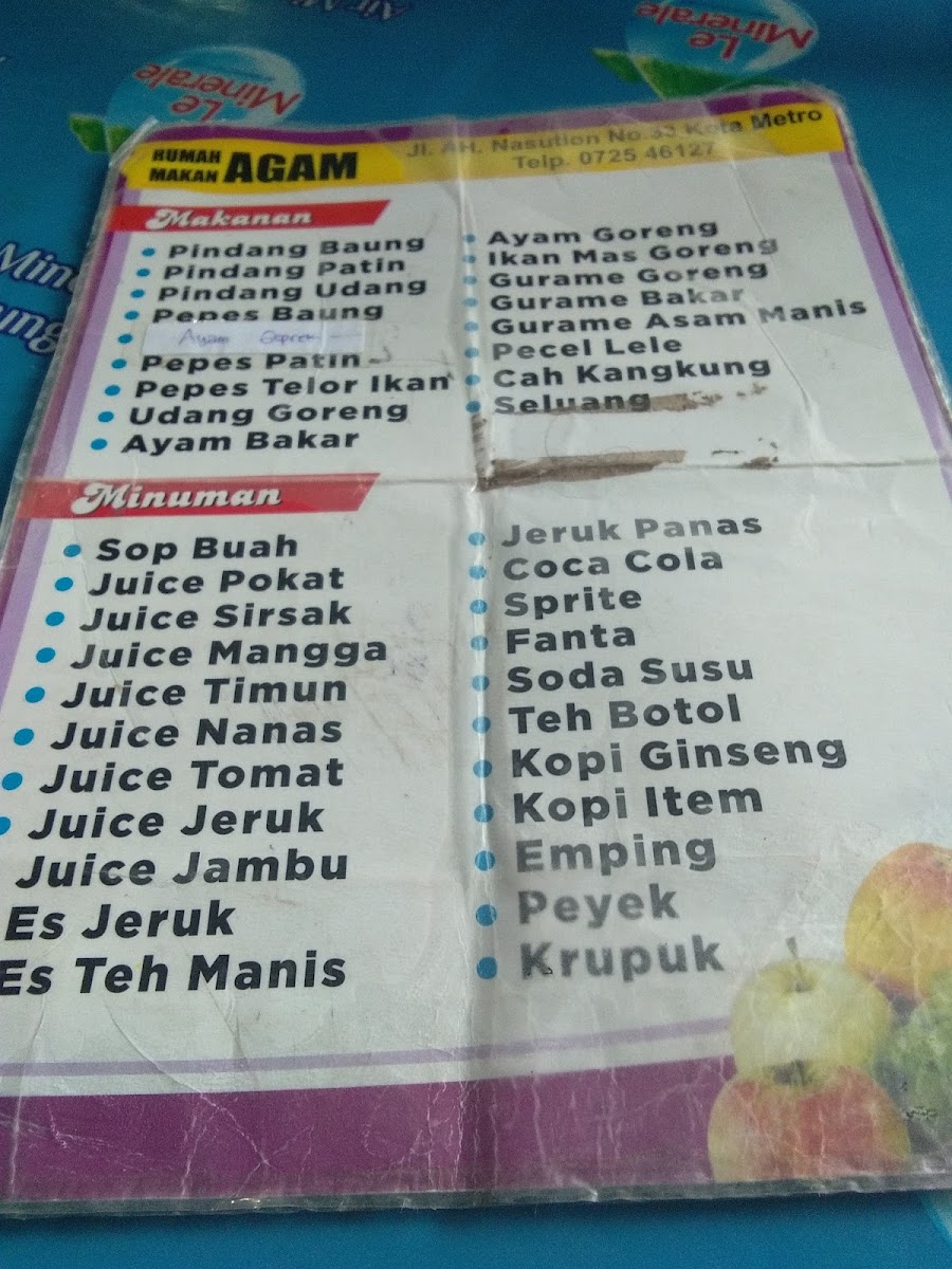 Menu Rumah Makan Agam-9
